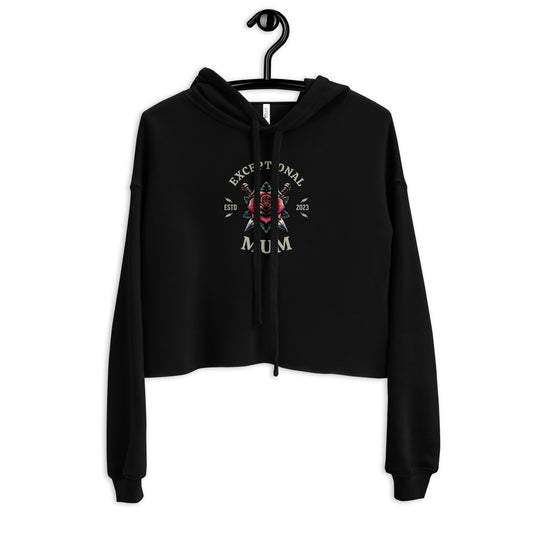 Exceptional Mum Crop Hoodie - Rocking Carts